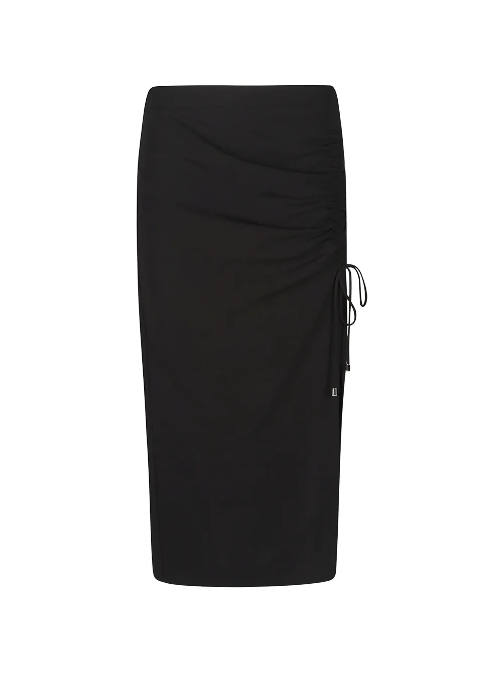 Patrizia Pepe drawstring midi skirt - Nero