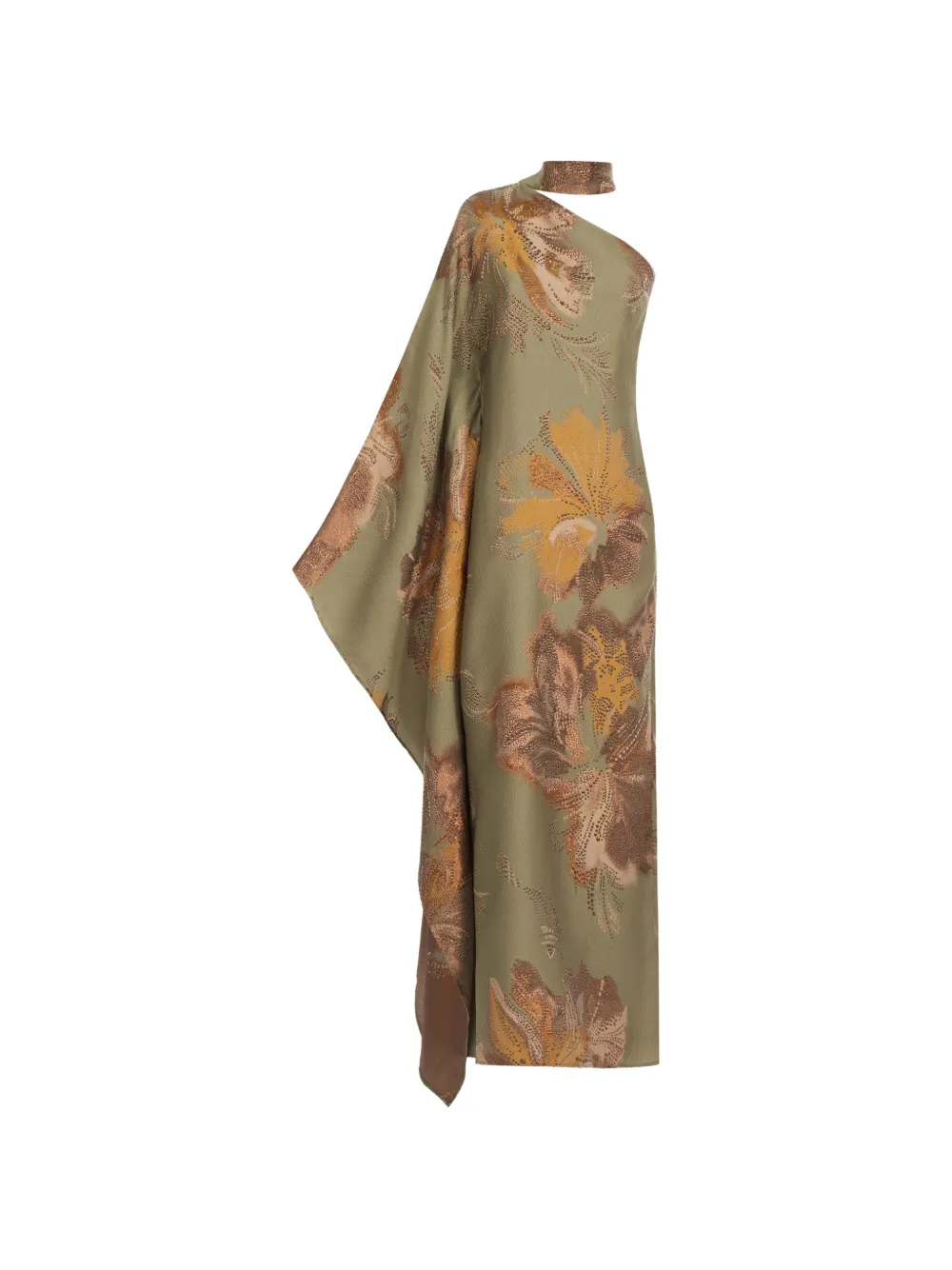 Taller Marmo robe longue Hardison Bloom à une épaule - Vert Taller Marmo robe longue Hardison Bloom à une épaule - Vert