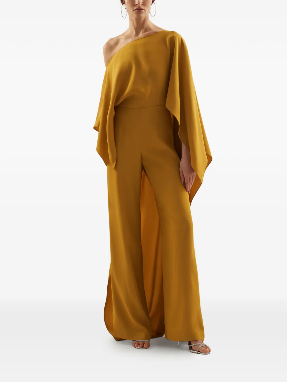 Taller Marmo Jerry cape-detail jumpsuit - Giallo