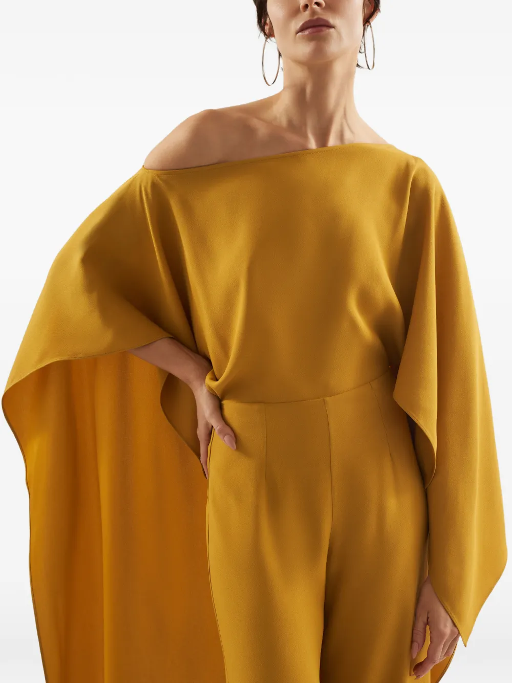 Jerry Cape-Detail Jumpsuit