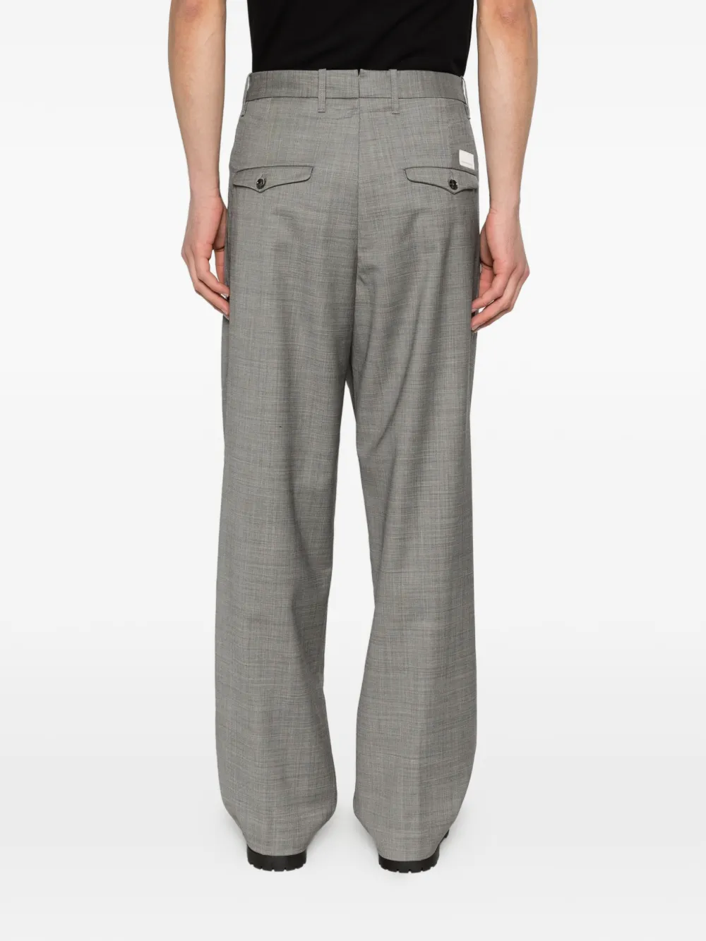 Nine In The Morning Geplooide pantalon Grijs