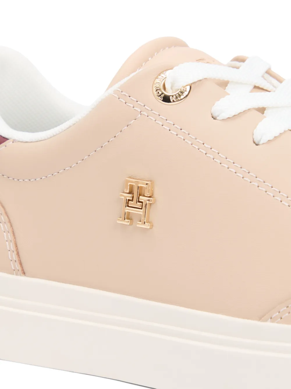Tommy Hilfiger Sneakers met logoplakkaat Beige