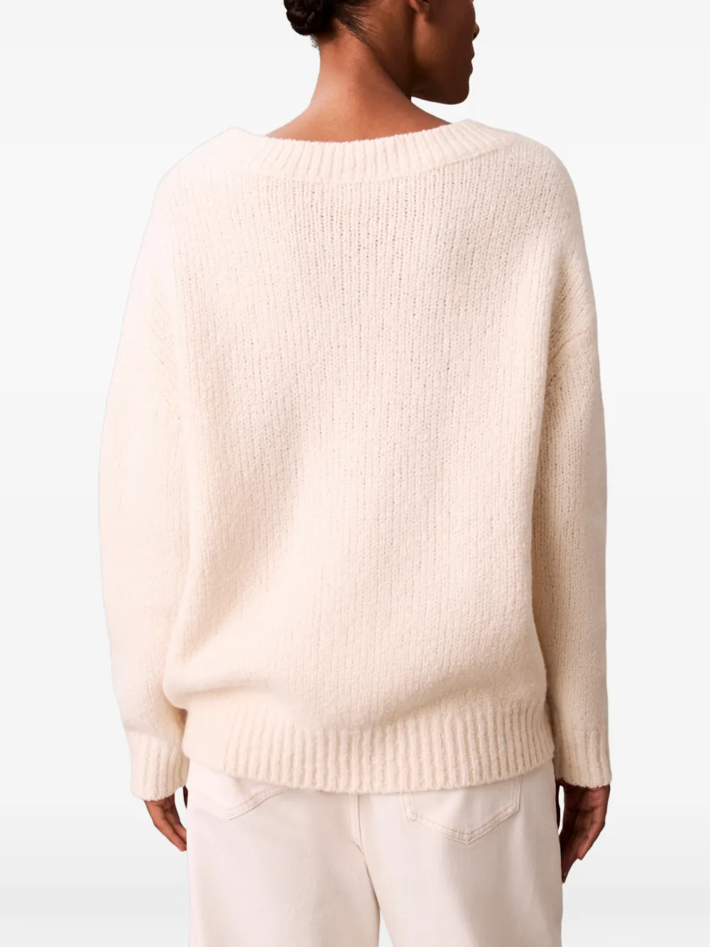 Calvin Klein Trui met V-hals Beige