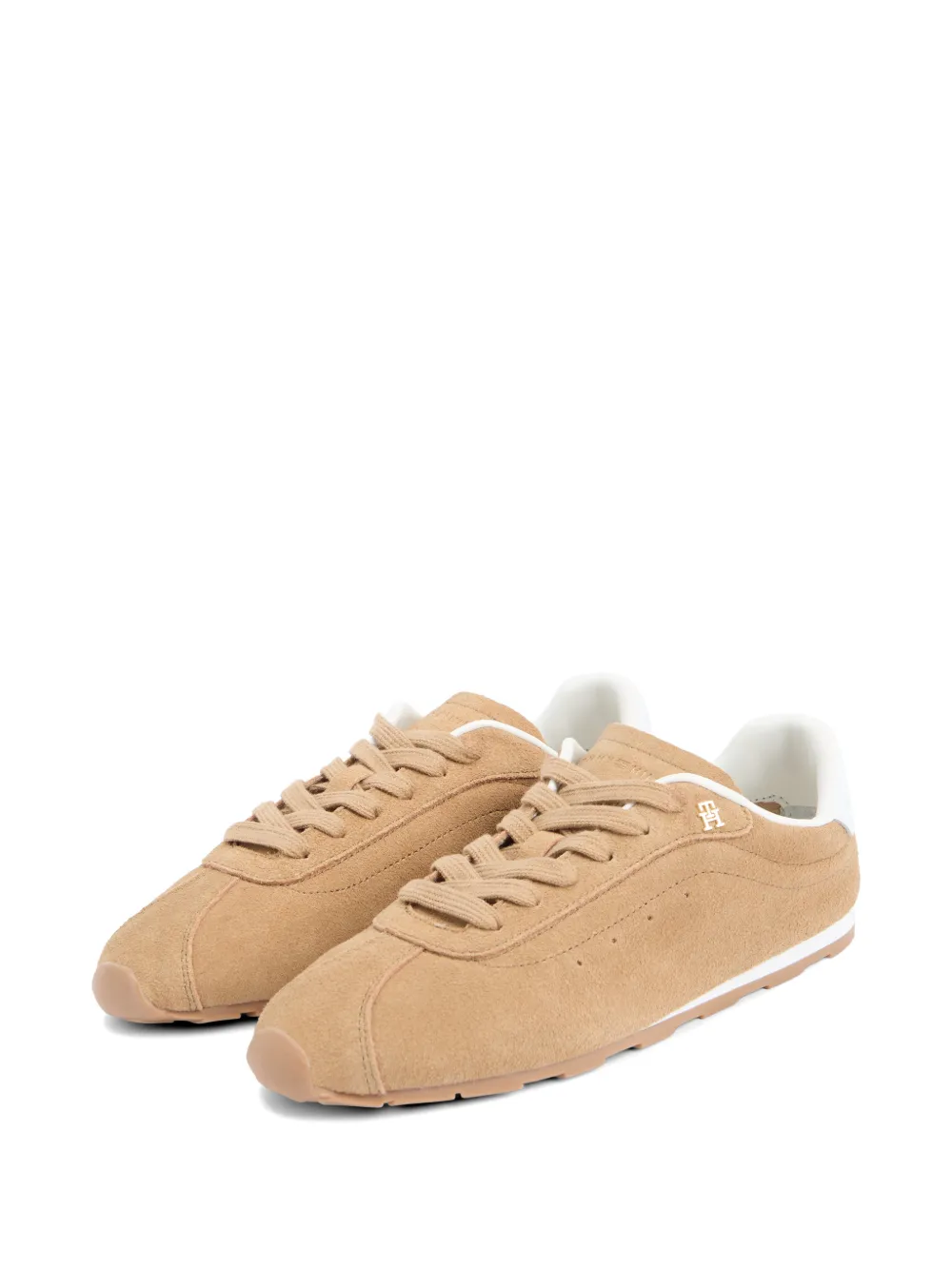 Tommy Hilfiger Sneakers met logoplakkaat Beige