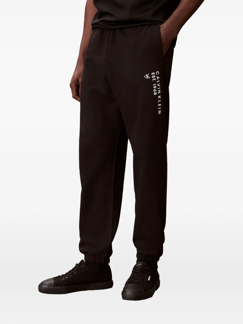 Calvin Klein Trainingsbroek met logoprint Zwart