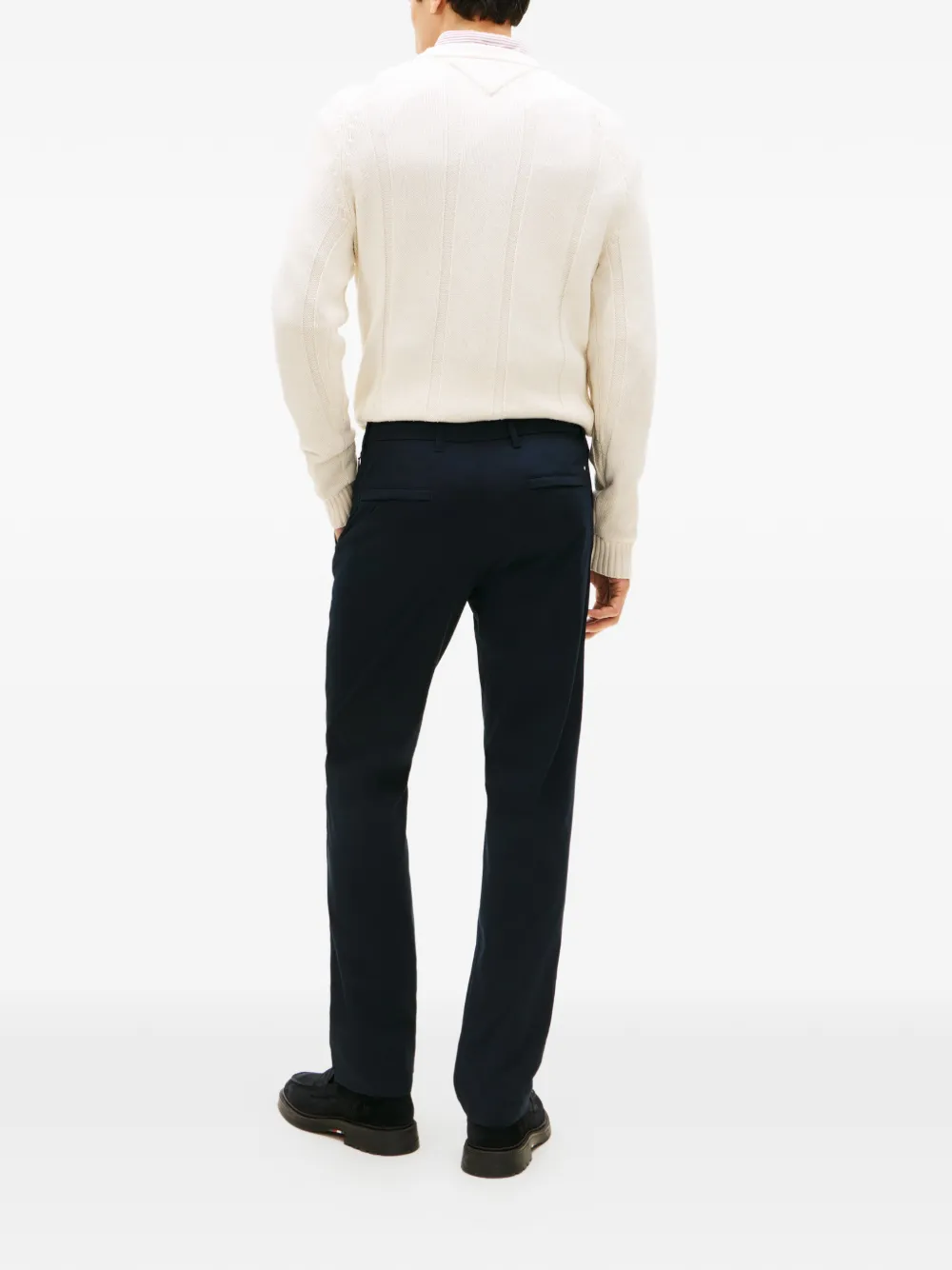 Tommy Hilfiger Broek met toelopende pijpen Blauw