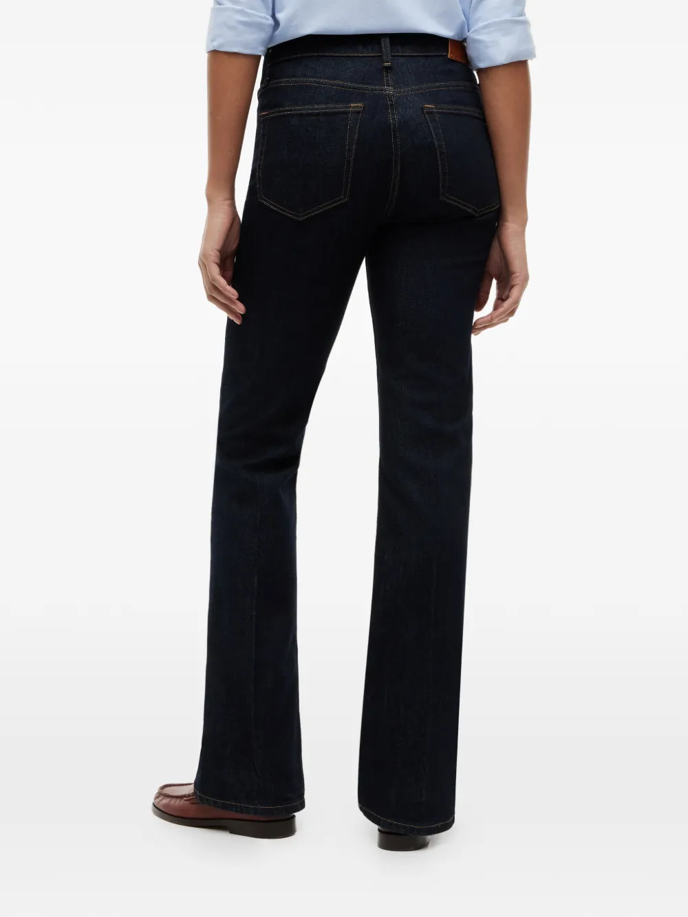 Tommy Hilfiger Flared jeans met opgestikte zak Blauw