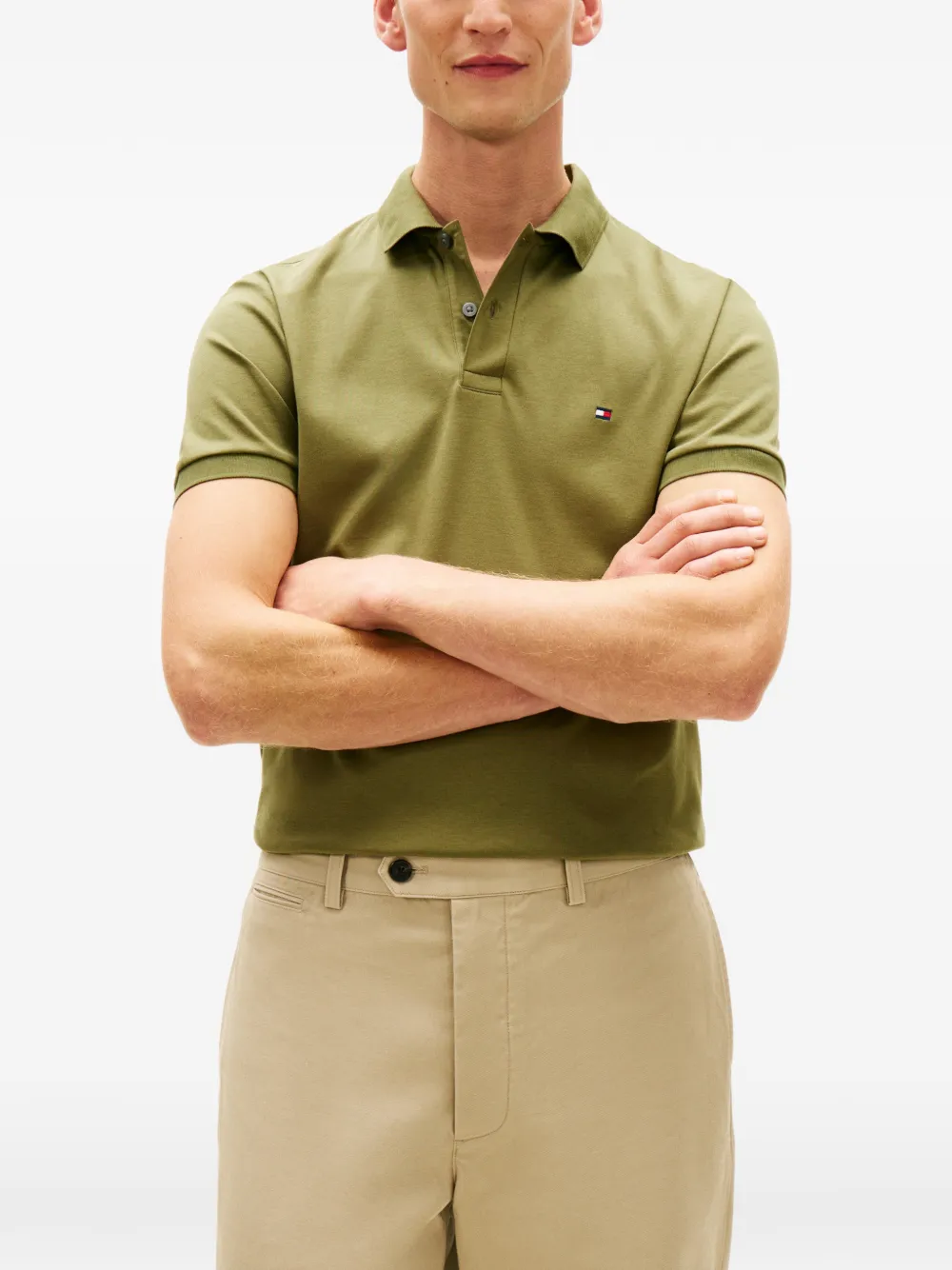 Tommy Hilfiger Regular-fit poloshirt Groen