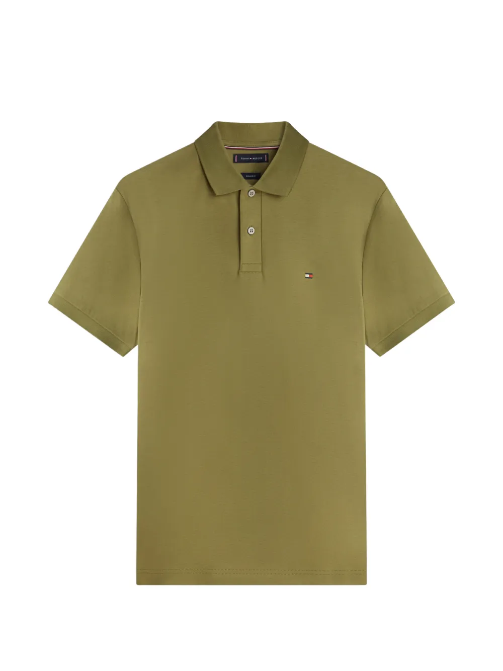 Tommy Hilfiger short-sleeve logo-detail polo shirt - Verde