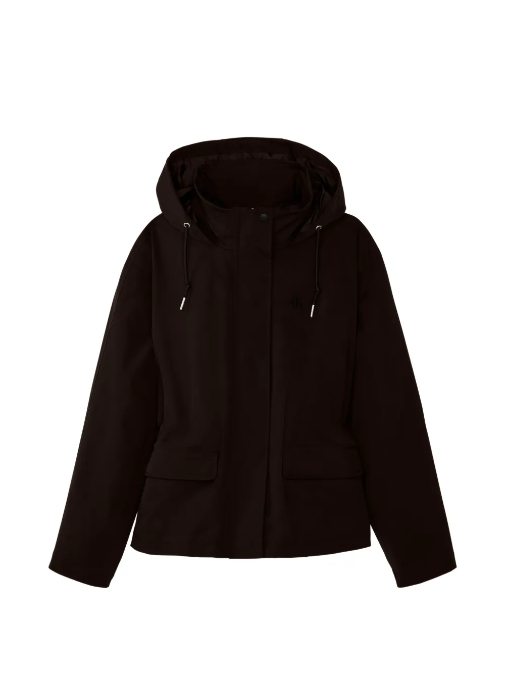 Calvin Klein zip-fastening hooded jacket - Schwarz