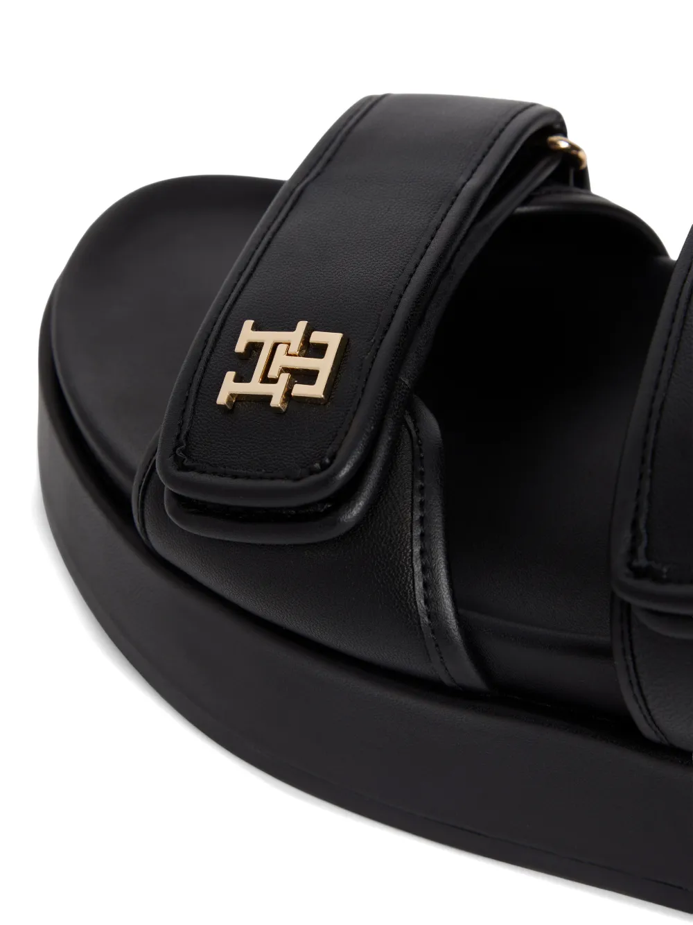 Tommy Hilfiger Sandalen met bandjes en logodetail Zwart