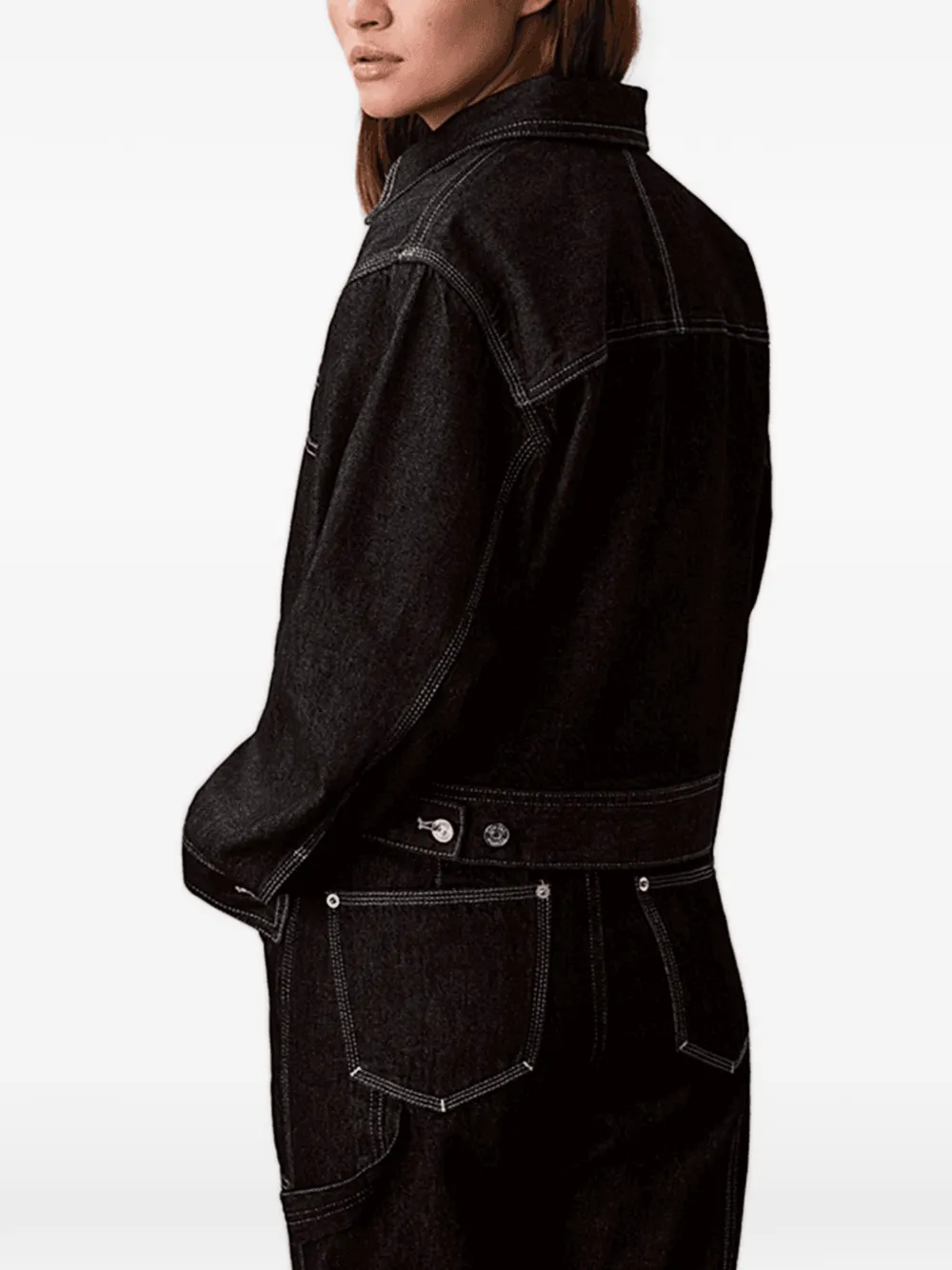 Calvin Klein Button-up Denim Jacket - Blue 