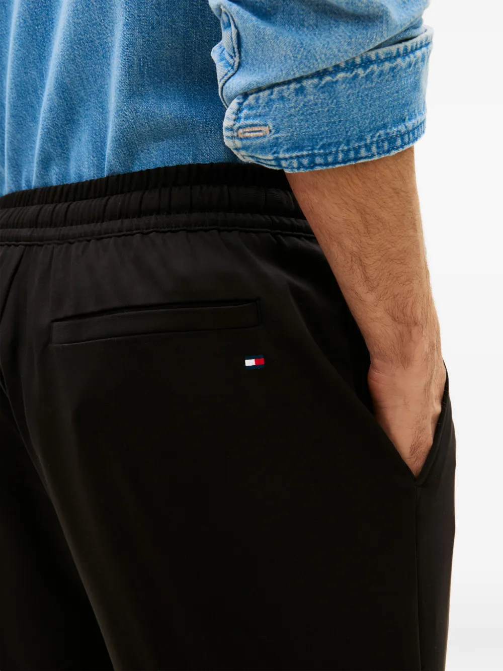Tommy Hilfiger Shorts met trekkoord Zwart