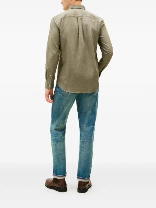 Tommy Hilfiger Button-up Long-sleeve Men Shirt - Green