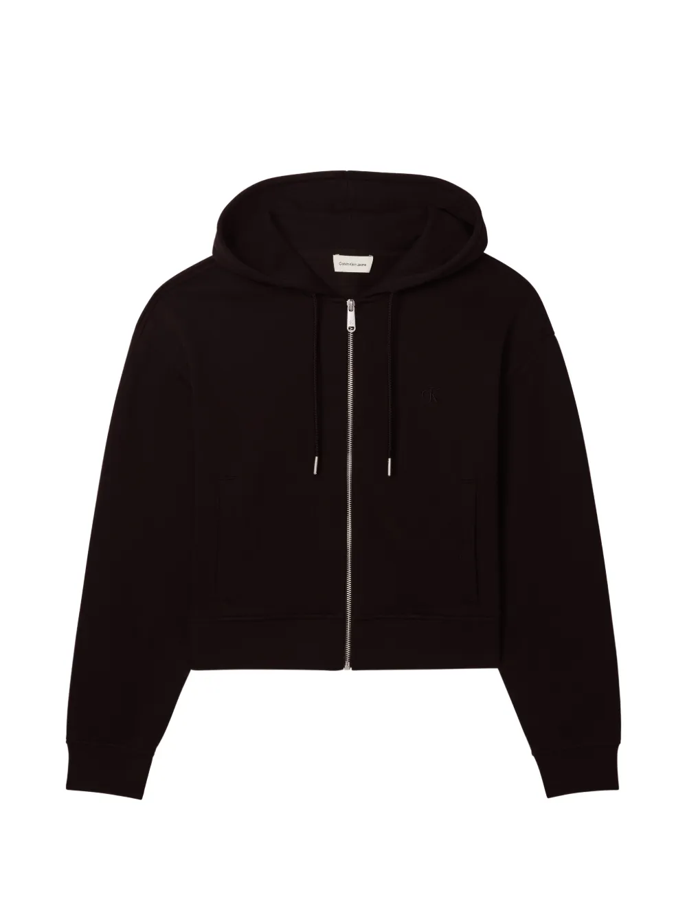 Calvin Klein zip-fastening hoodie - Schwarz