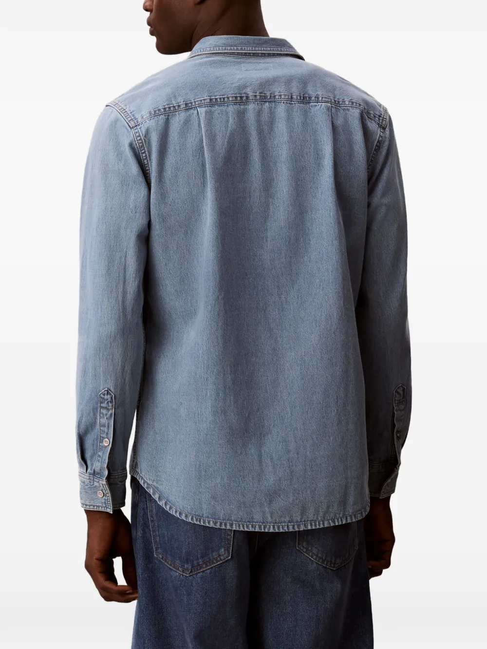Calvin Klein Overhemd met borstzak Blauw