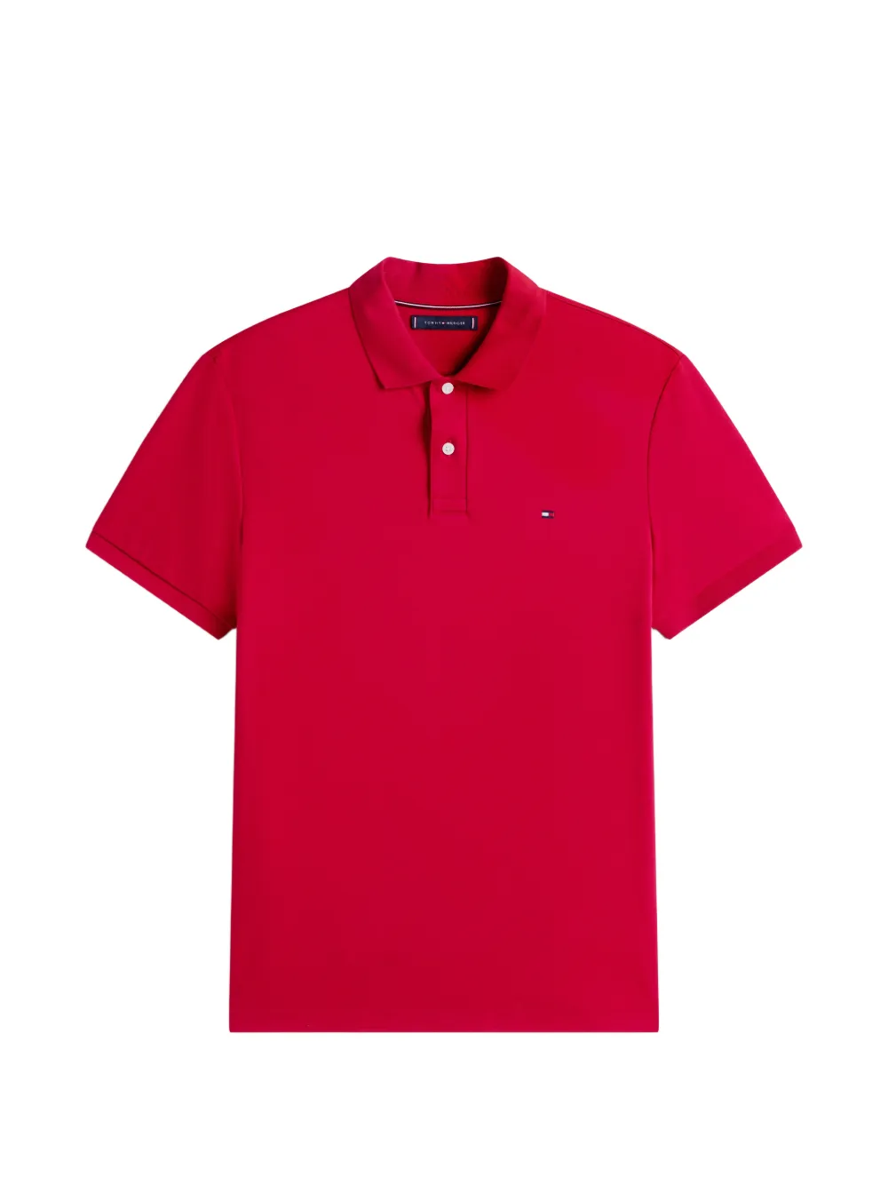 Tommy Hilfiger logo-detail polo shirt - Rosso