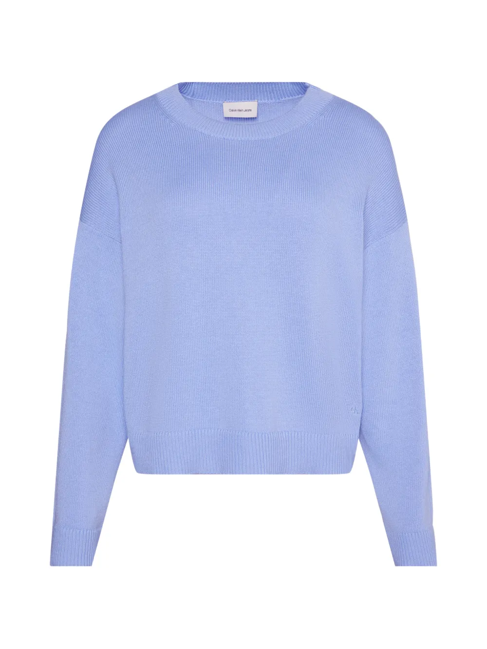 Calvin Klein ribbed-trim jumper - Blau