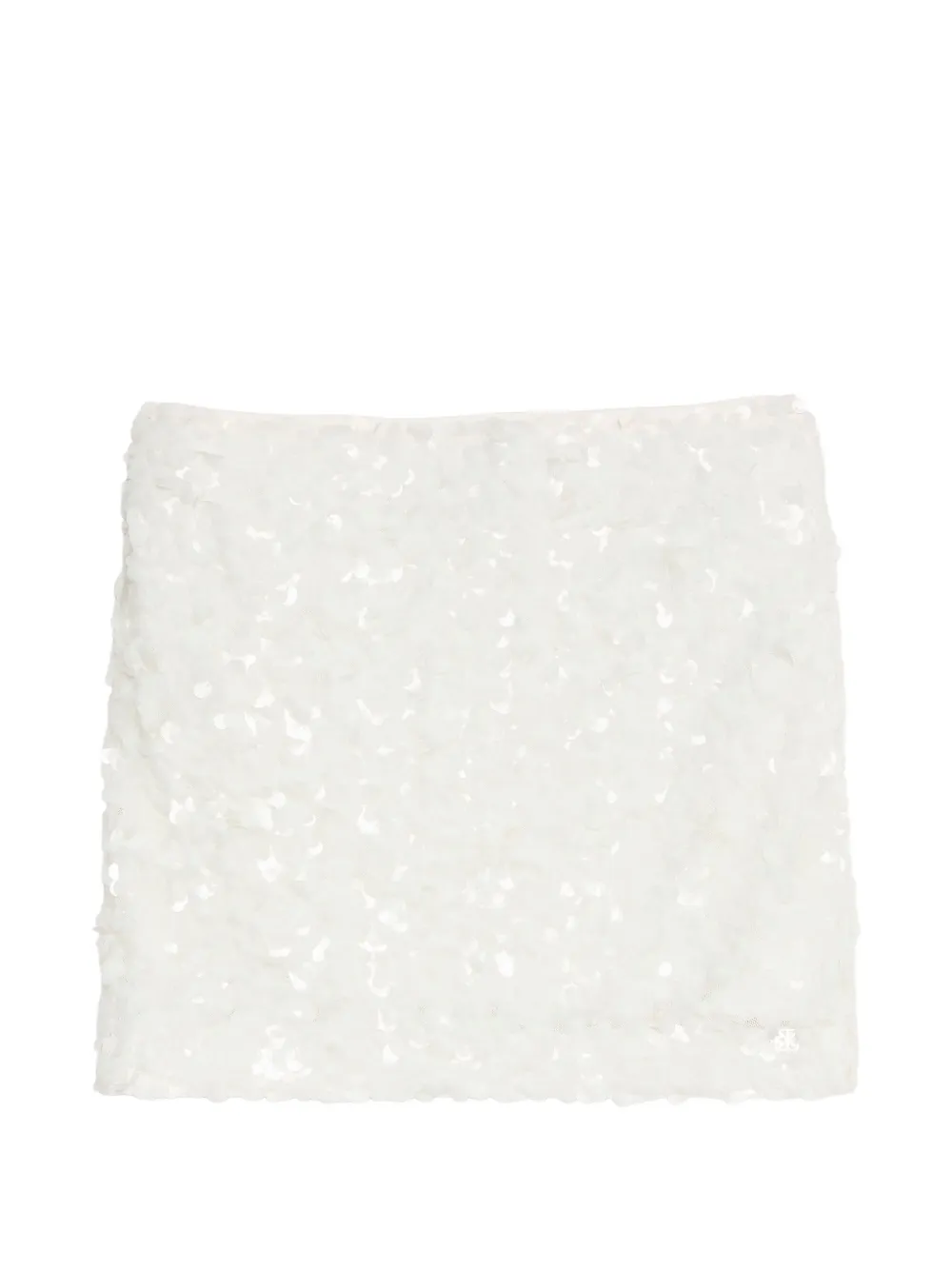 Calvin Klein sequin-embellished mini skirt - Bianco