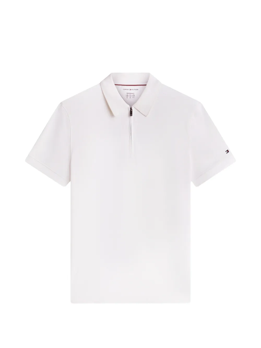 Tommy Hilfiger half-zip polo shirt - Bianco