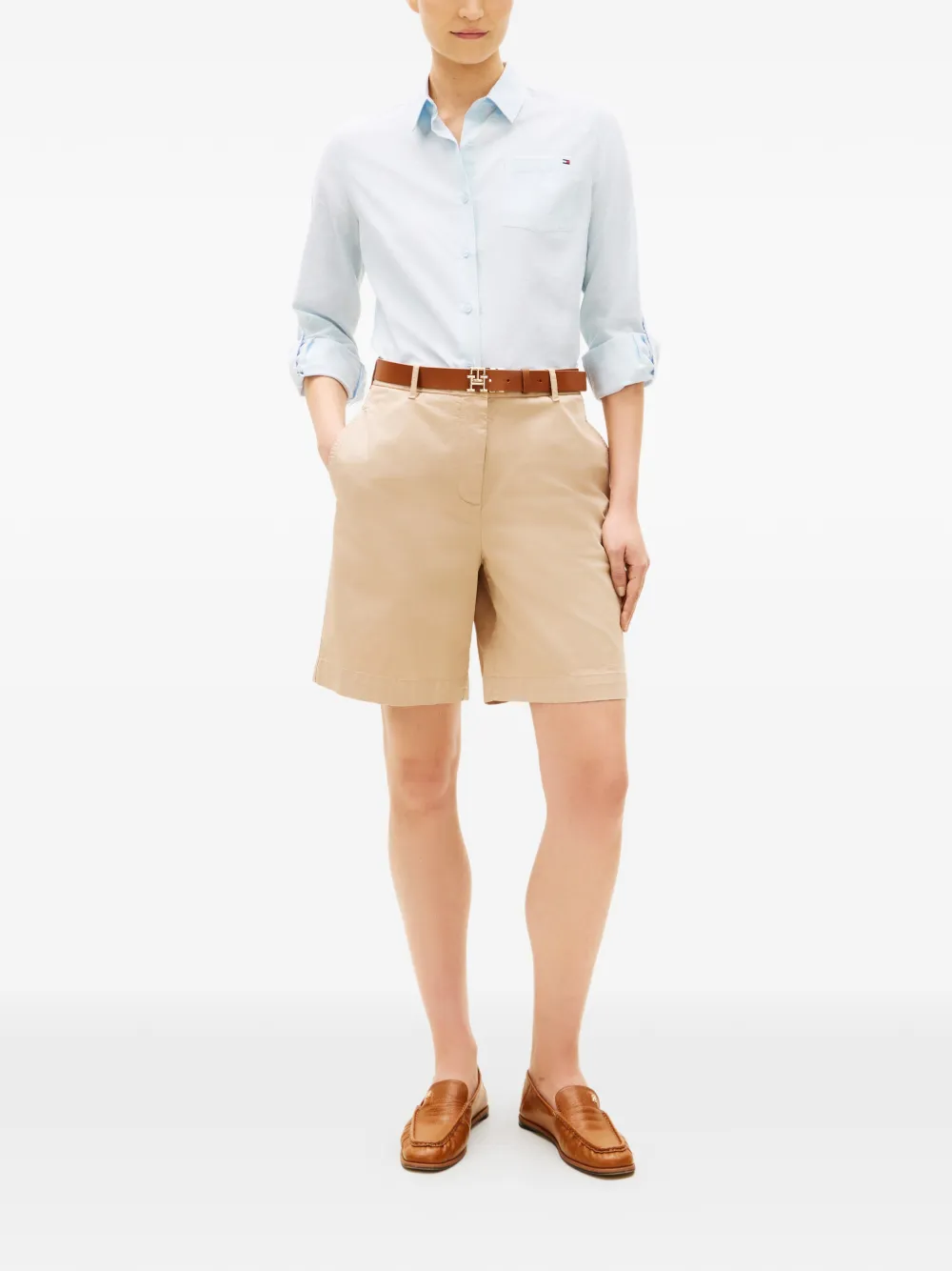  Tommy Hilfiger Buttoned Shorts - Neutrals 