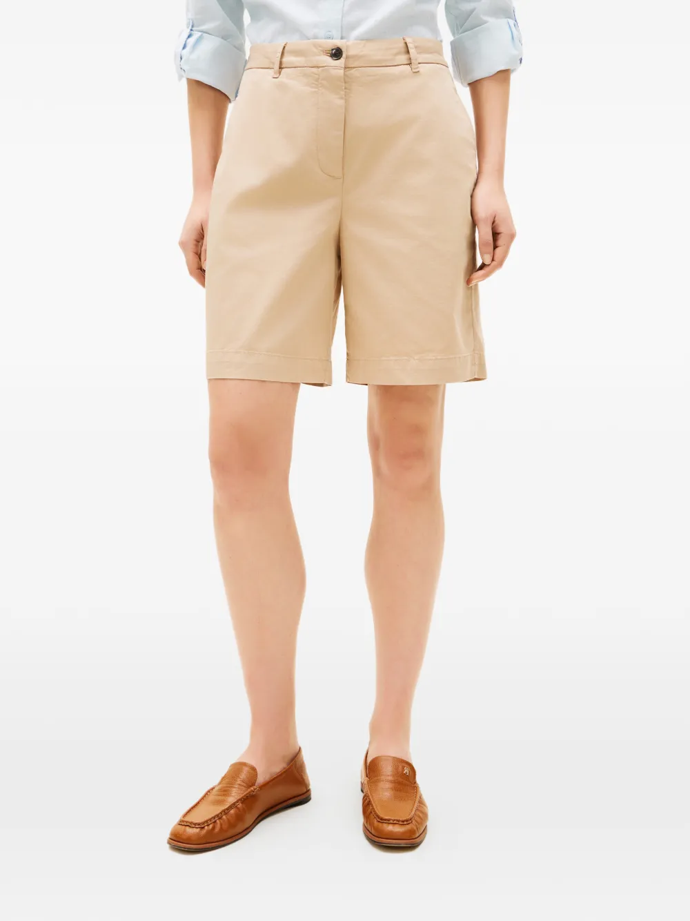 Tommy Hilfiger Shorts met knopen Beige