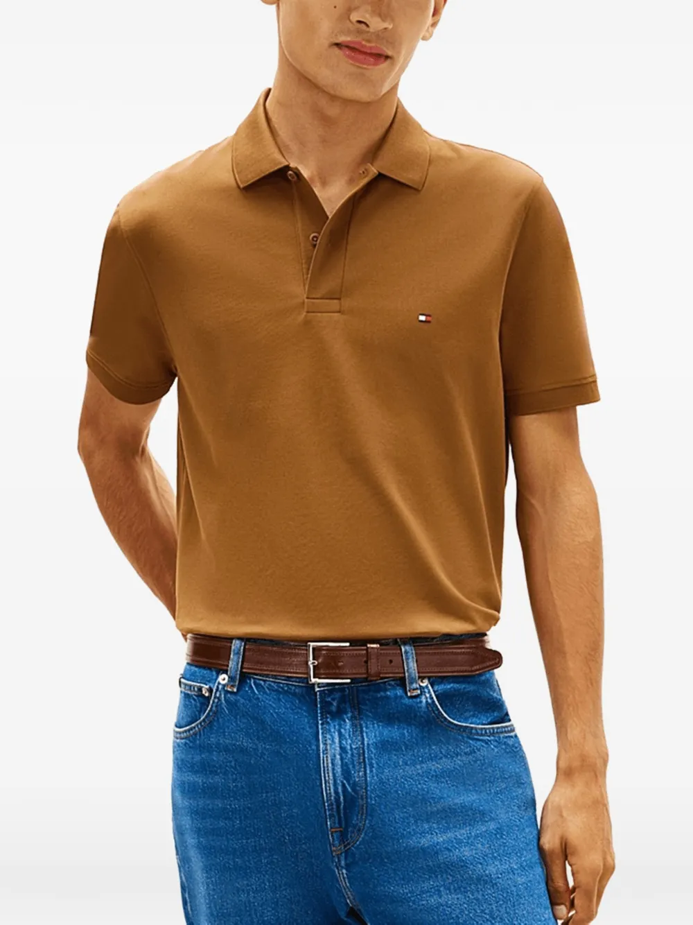  Tommy Hilfiger Short-sleeve Polo Shirt - Brown 