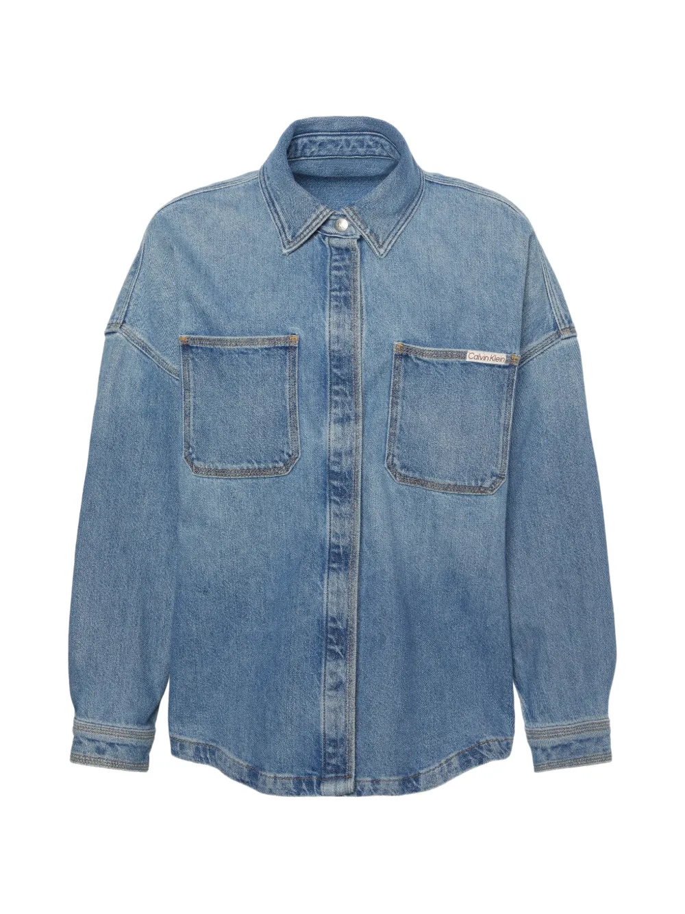 Calvin Klein point-collar shirt - Blau