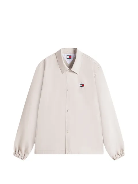 Tommy Jeans logo-patch overshirt 