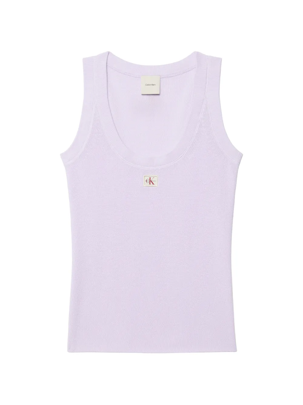Calvin Klein crew-neck ribbed vest - Violett