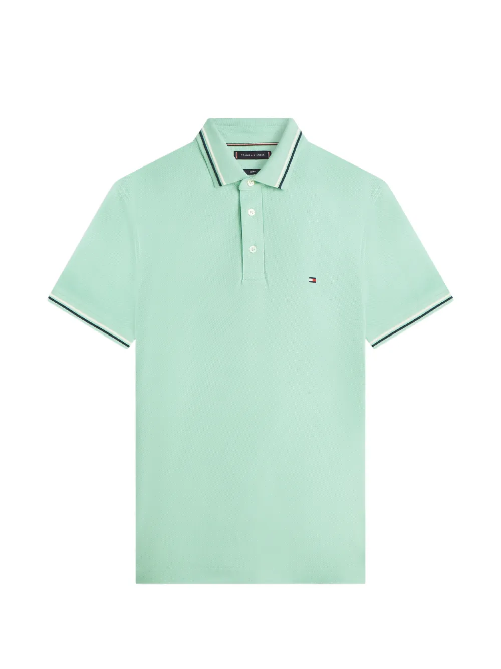 Tommy Hilfiger short-sleeve collared polo shirt - Verde