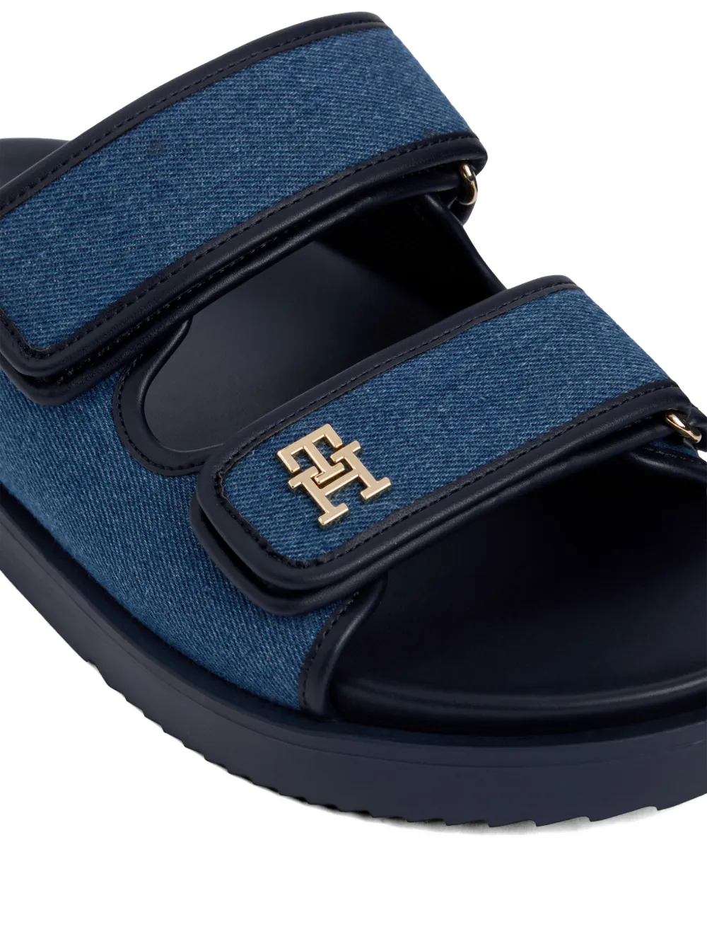 Tommy Hilfiger Sandalen met logoband Blauw