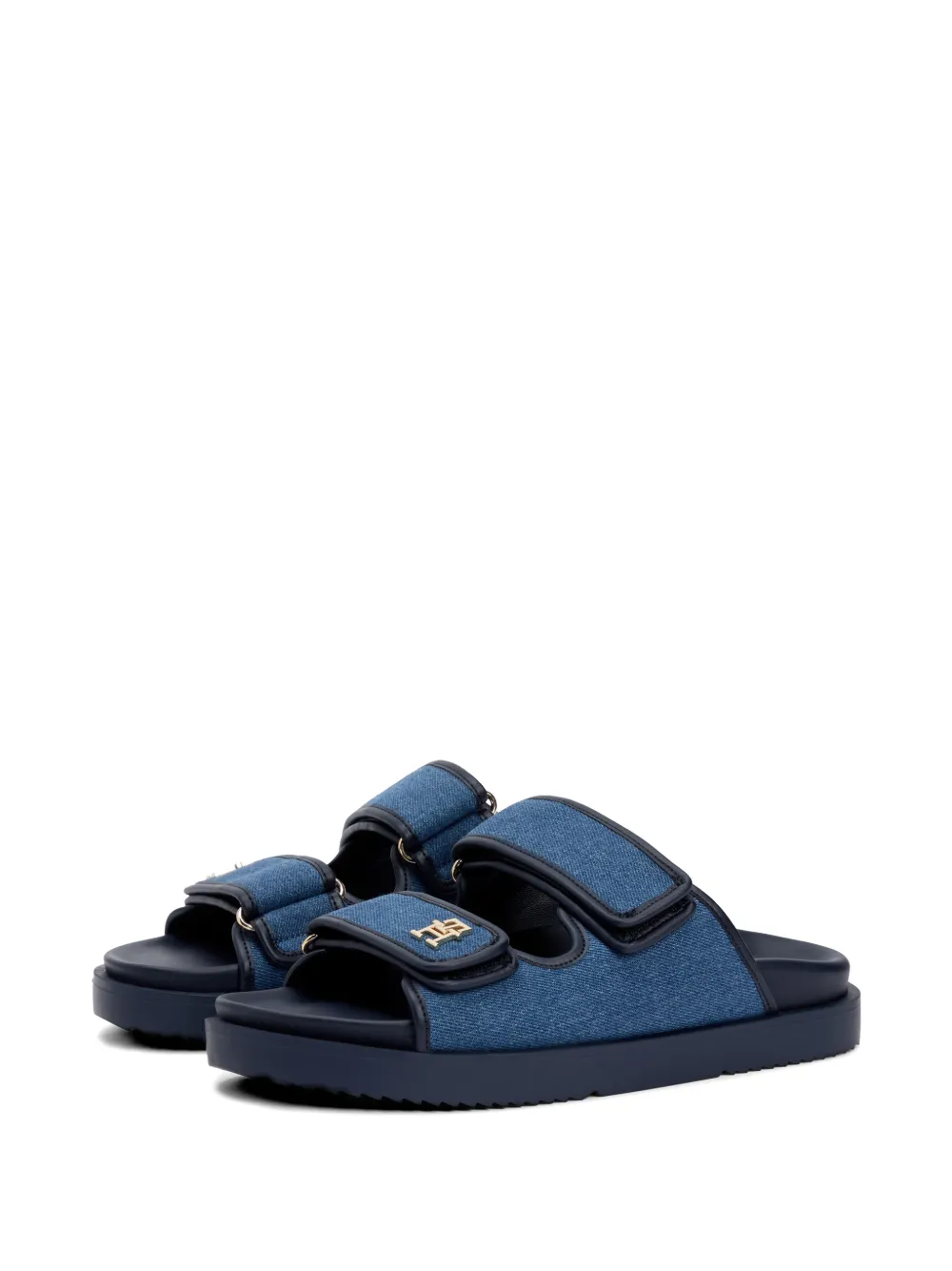 Tommy Hilfiger Sandalen met logoband Blauw