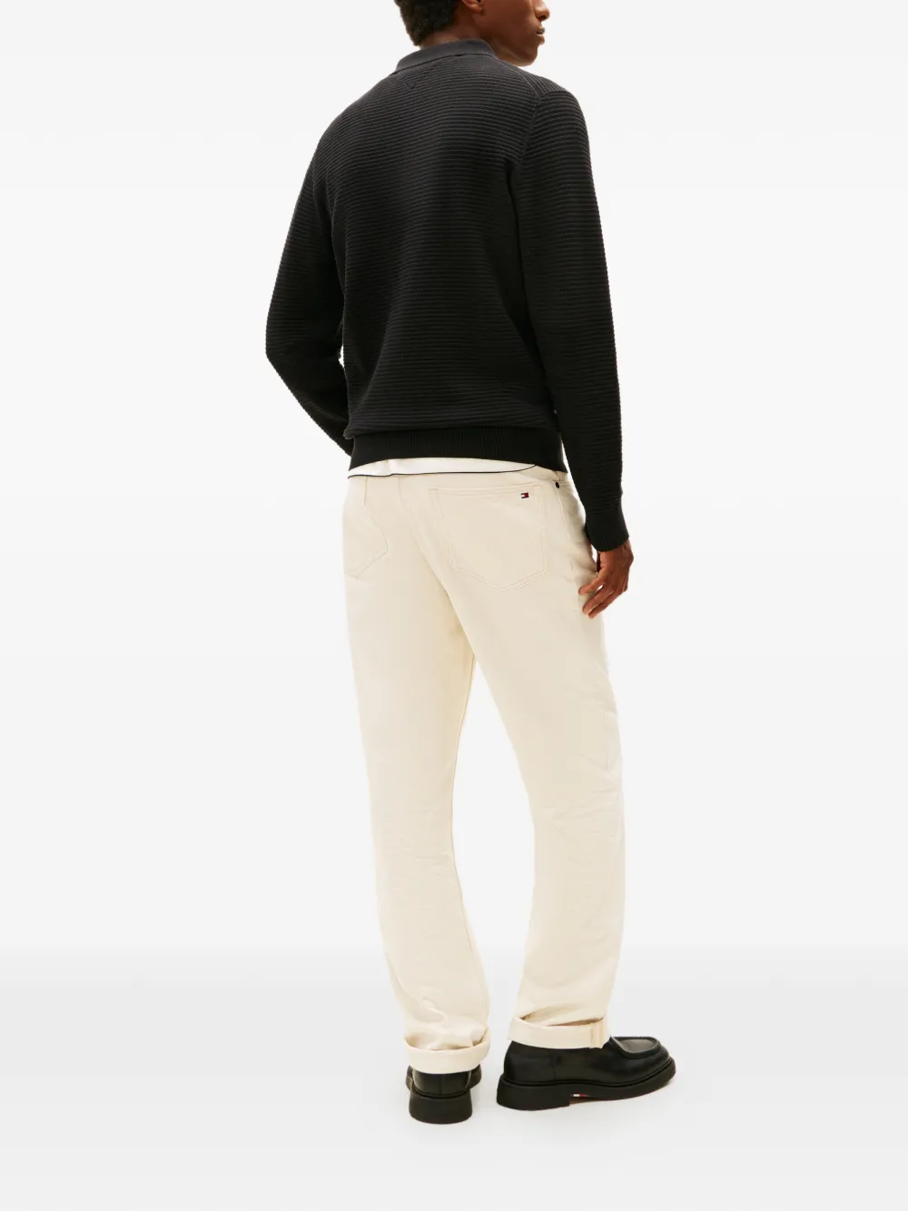  Tommy Hilfiger Zip-up Textured Jacket - Black 