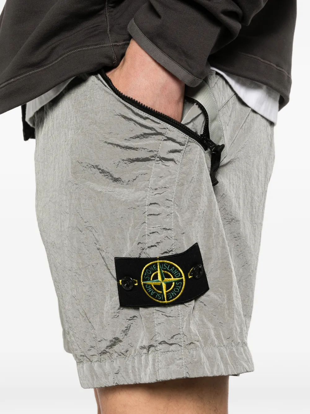 Stone Island Shorts met ritszak Grijs