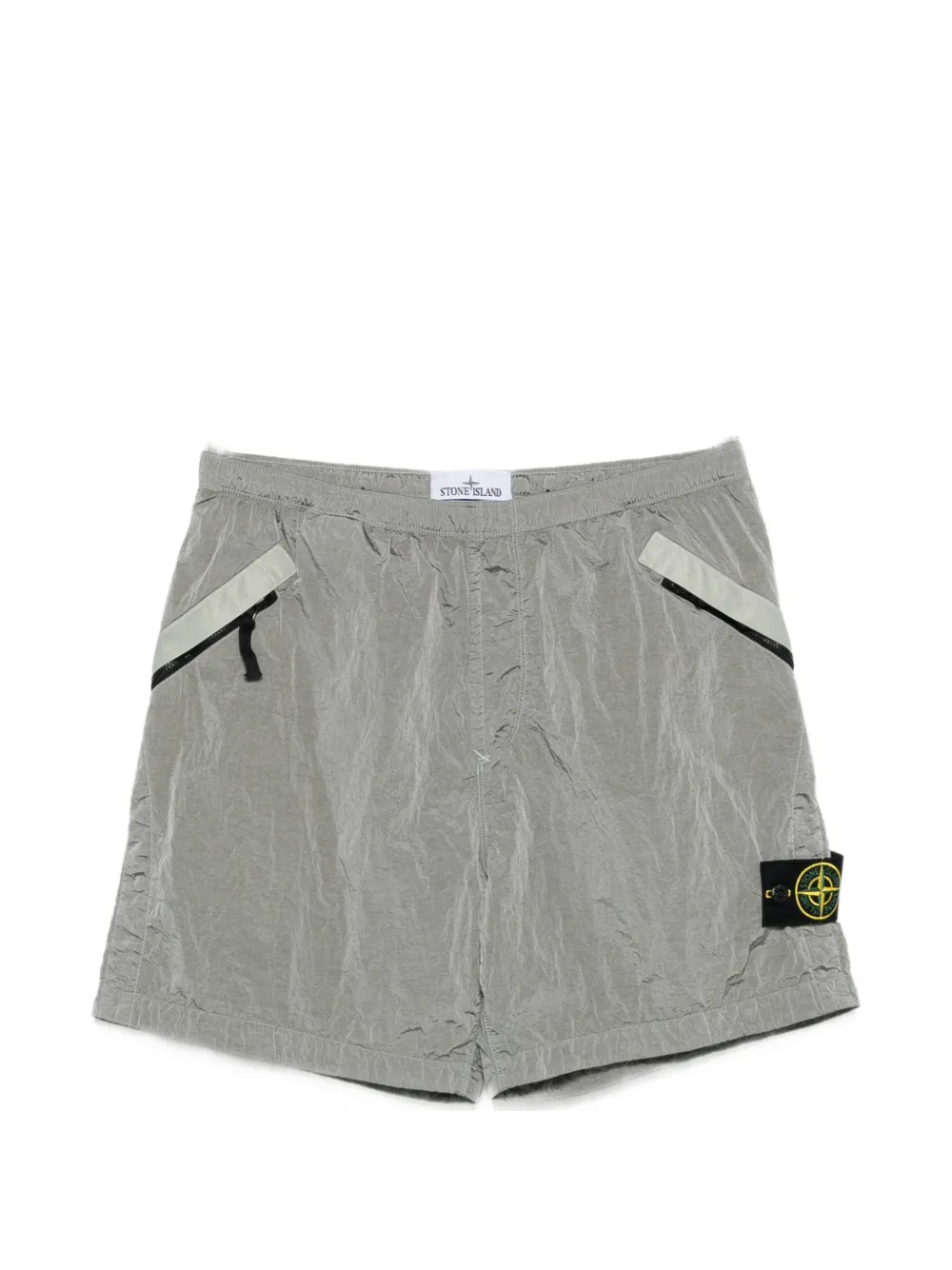 Stone Island zip-pocket shorts - Grigio