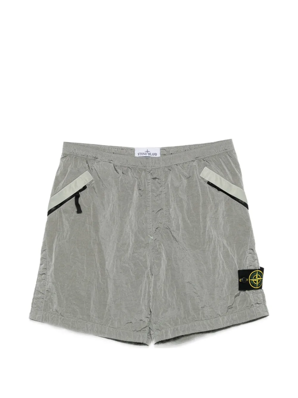 Stone Island zip-pocket shorts - Grau