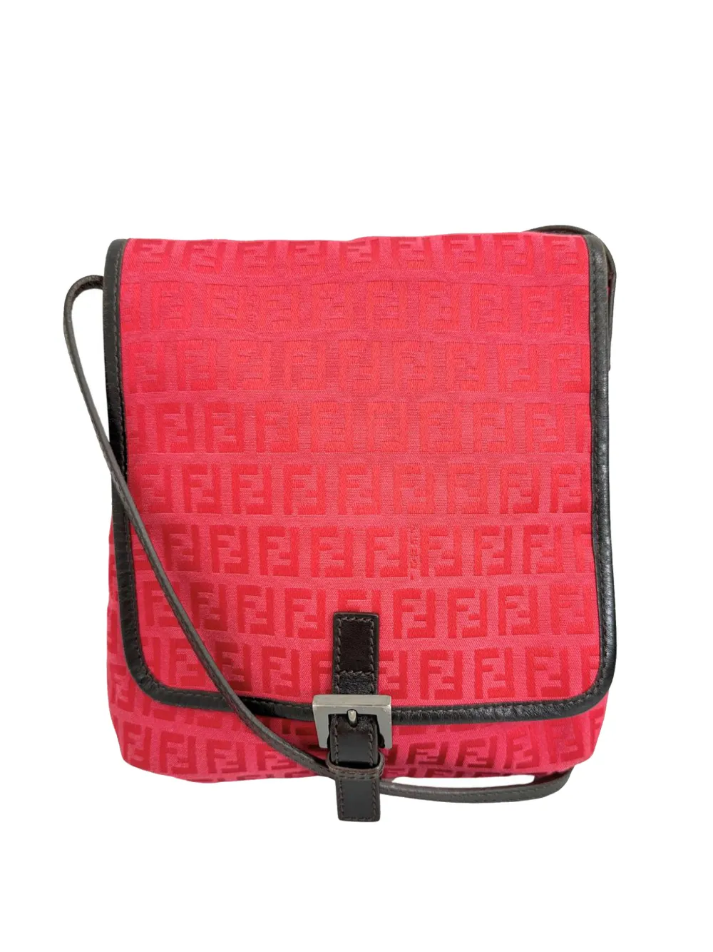 Fendi Pre-Owned 2000-2010 Zucchino Canvas crossbody bag - Rosso
