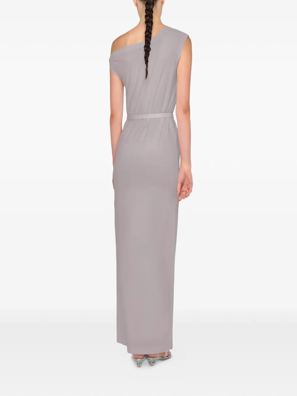  Norma Kamali Drop Shoulder Long Dress - Grey 