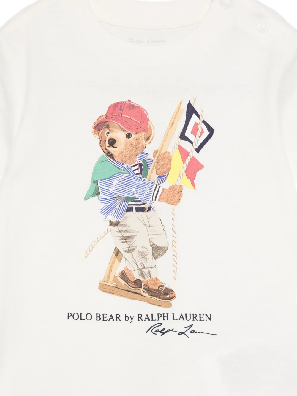 POLO RALPH LAUREN KIDS Sweater met teddybeerprint Wit