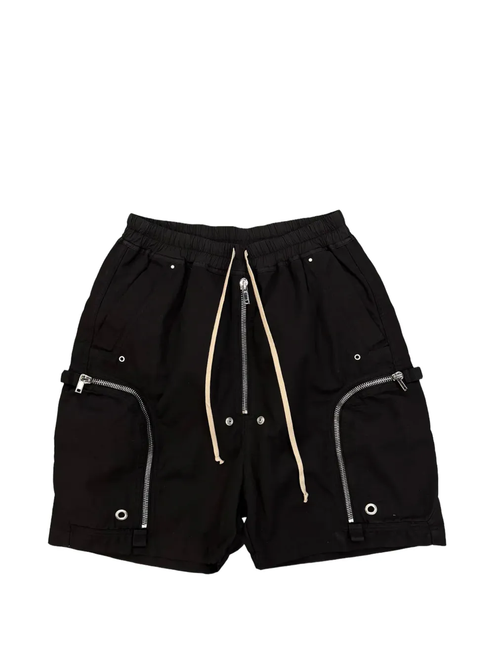 Rick Owens DRKSHDW Bauhaus zip-details drawstring shorts - Nero