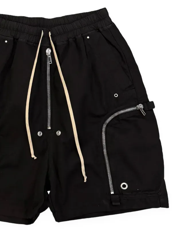 Rick Owens DRKSHDW Bauhaus zip-details Drawstring Shorts | Black