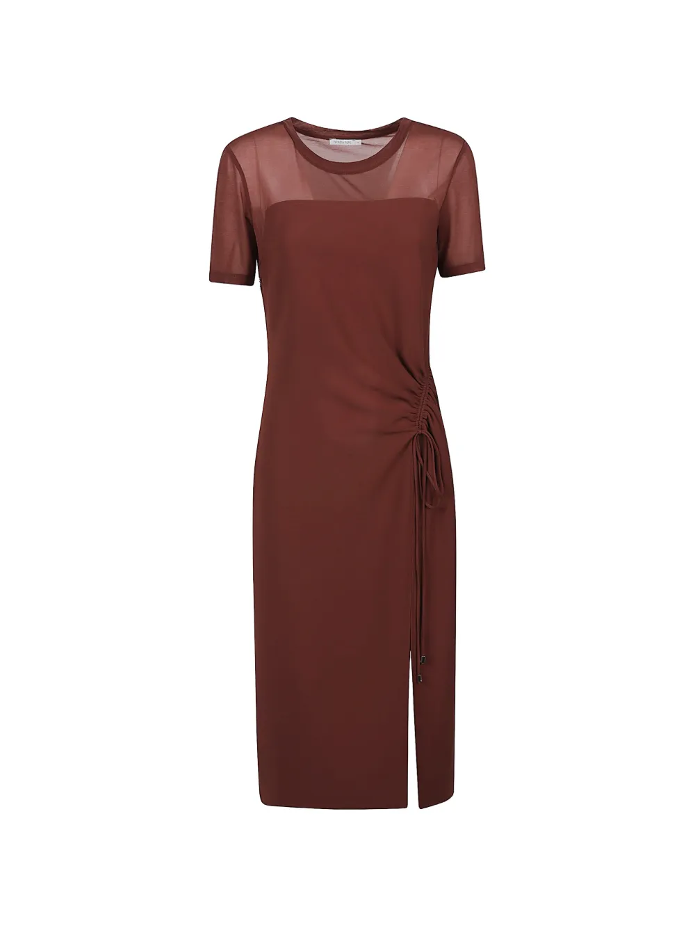 Patrizia Pepe T-shirt midi dress - Marrone