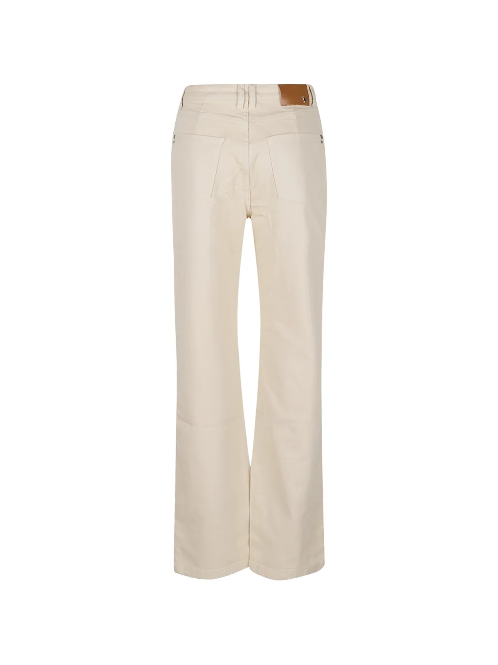 Patrizia Pepe High waist straight jeans Beige