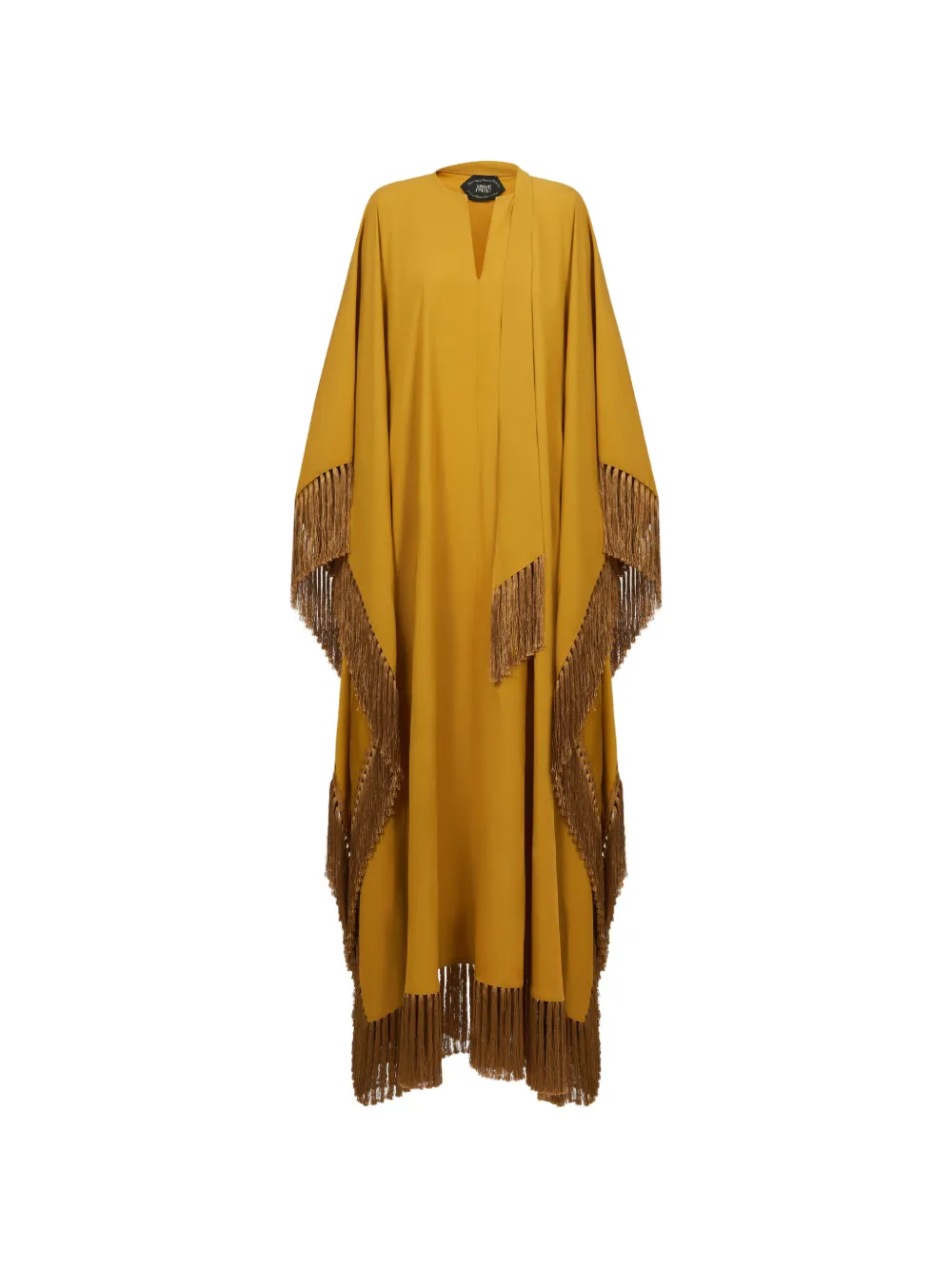 Taller Marmo Hammamet fringed maxi dress - Giallo