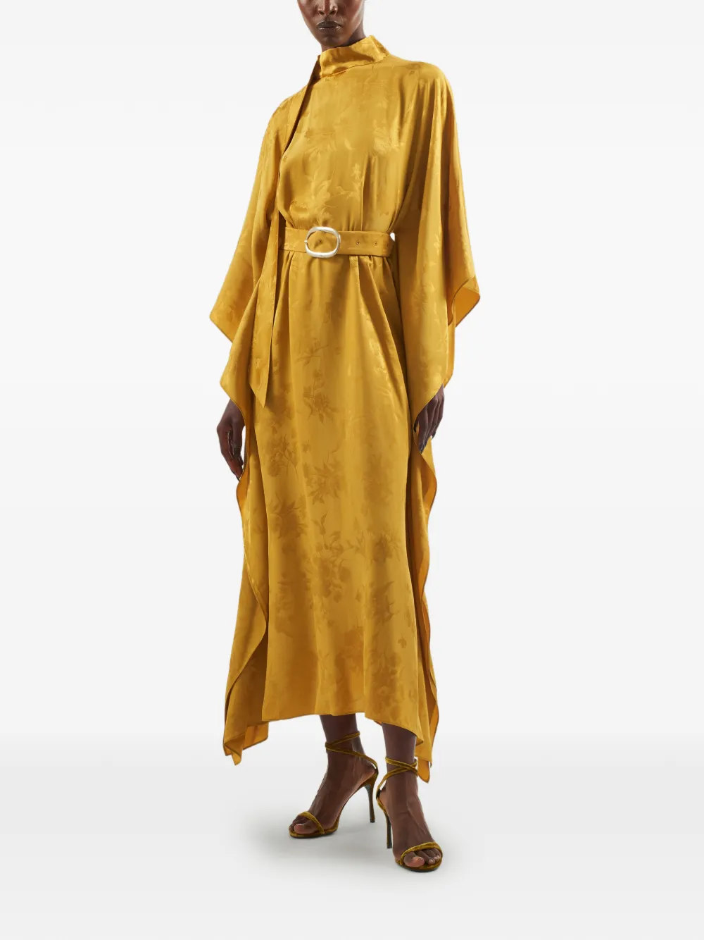 Taller Marmo La Luna Primavera maxi-jurk Geel