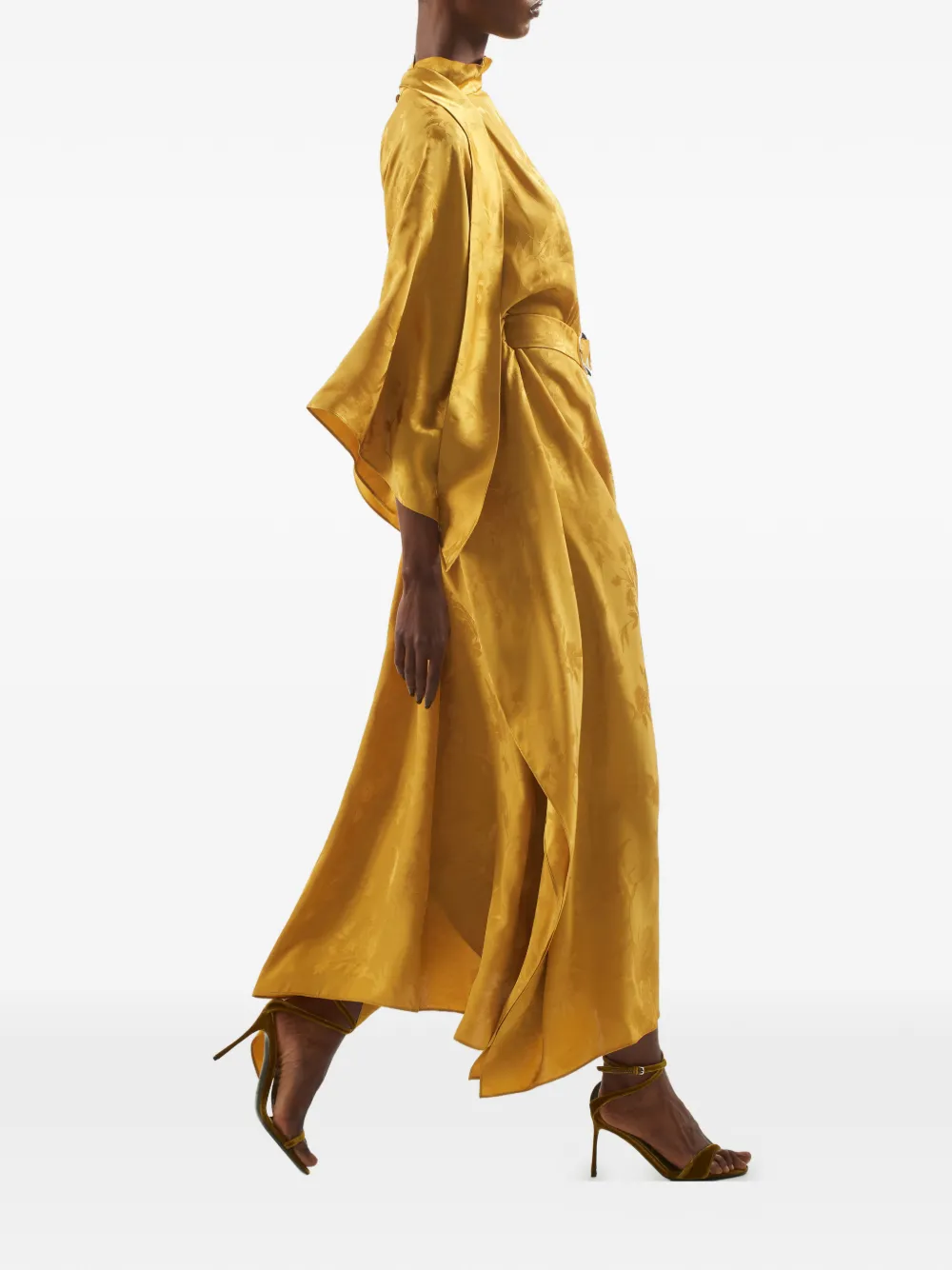 Taller Marmo La Luna Primavera maxi-jurk Geel