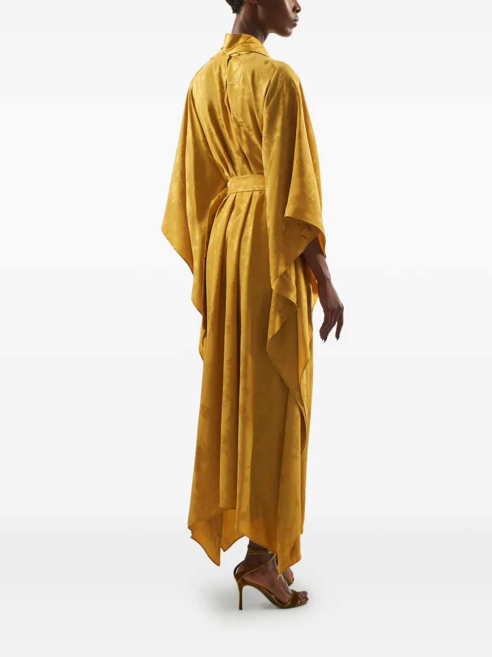 Taller Marmo La Luna Primavera maxi-jurk Geel