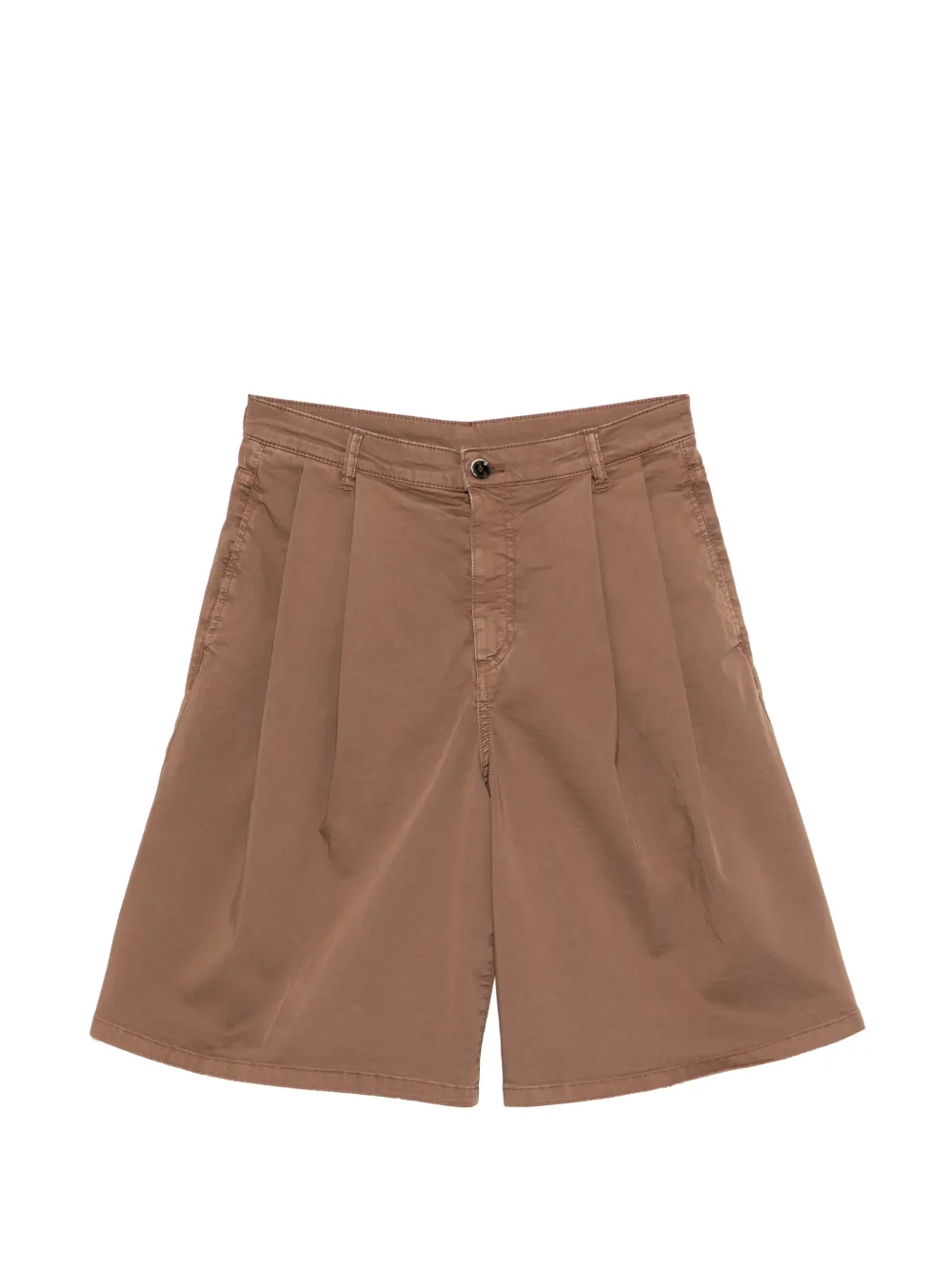 Nine In The Morning pleated tailored shorts - Marrone