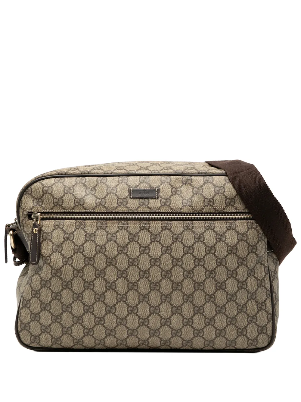 Gucci Pre-Owned 2016-2026 GG Supreme crossbody bag - Marrone